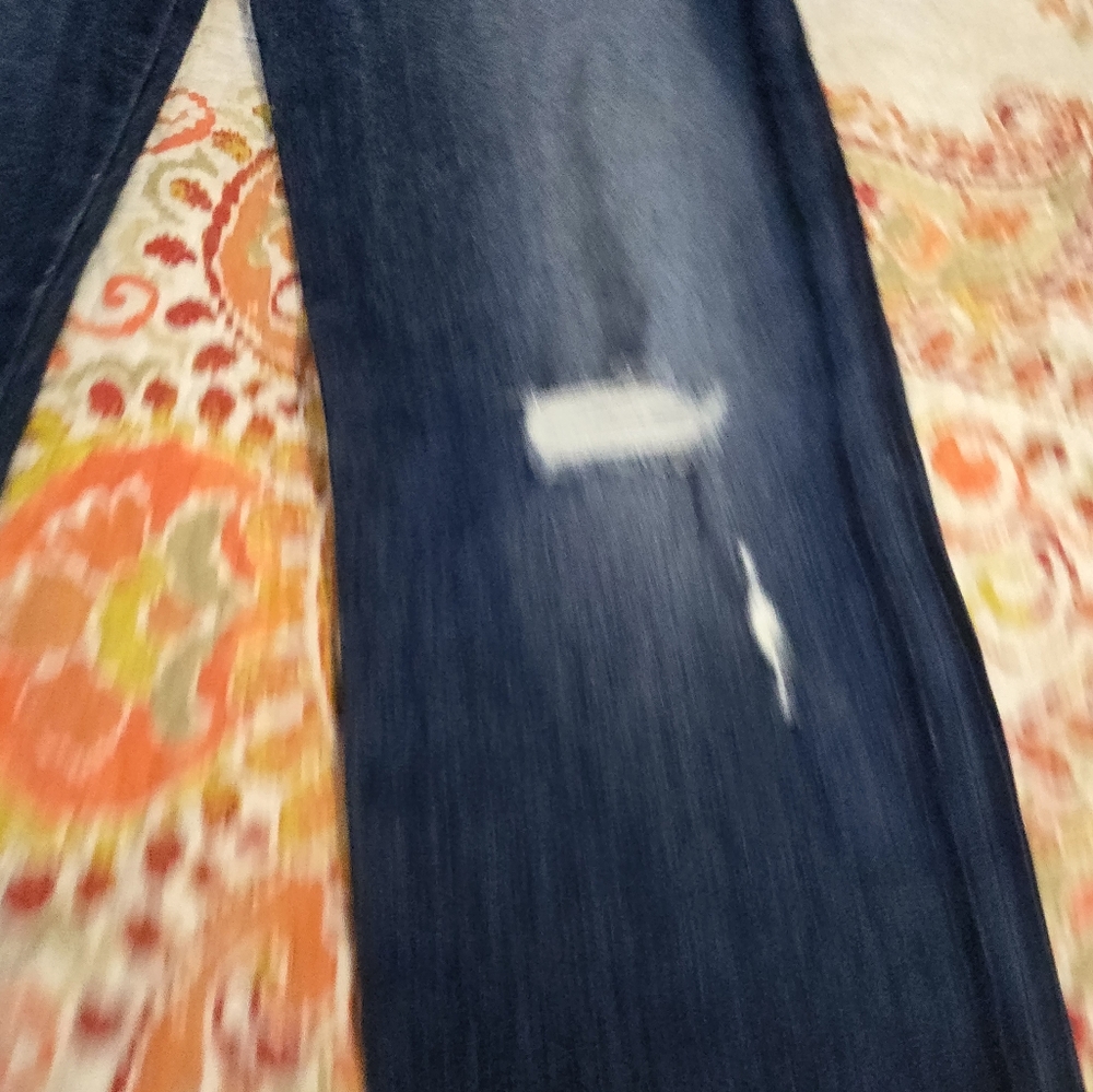 Flying Monkey Dark Blue Distressed Jeans - Picture 6 of 16